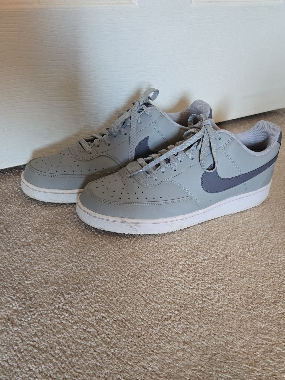 Nike Men's Court Vision Low Sneaker in Light Gray
